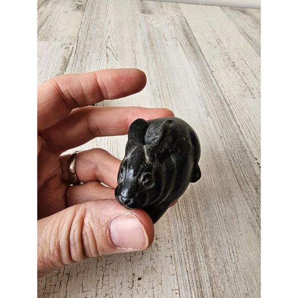 Vintage artisan rabbit bunny decor marble set Easter cute unique vintage - Picture 9 of 11